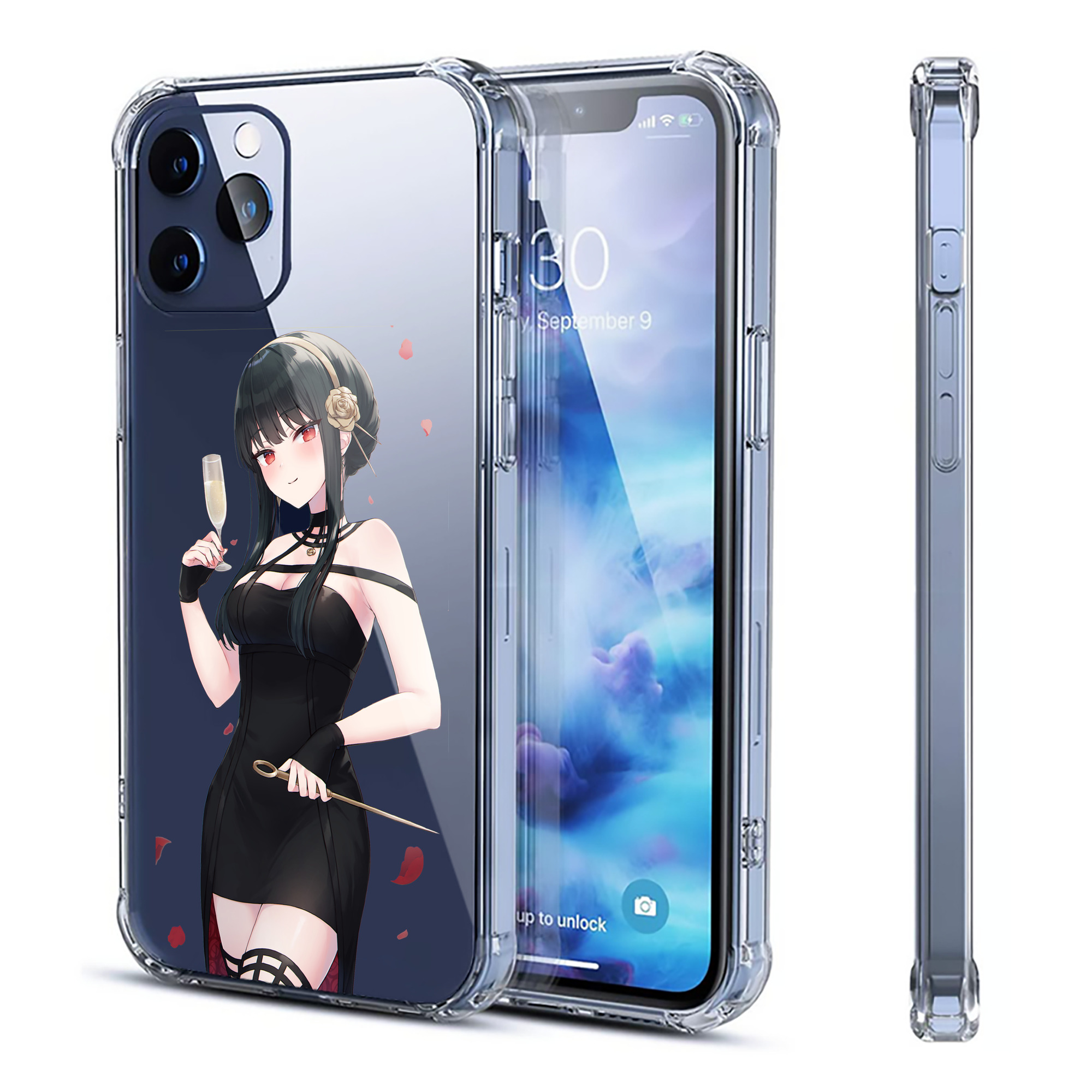 （画像用） SPY×FAMILY间谍家家酒 【iPhone 12シリーズ対応】透明スマホケース（クリアソフトケース）